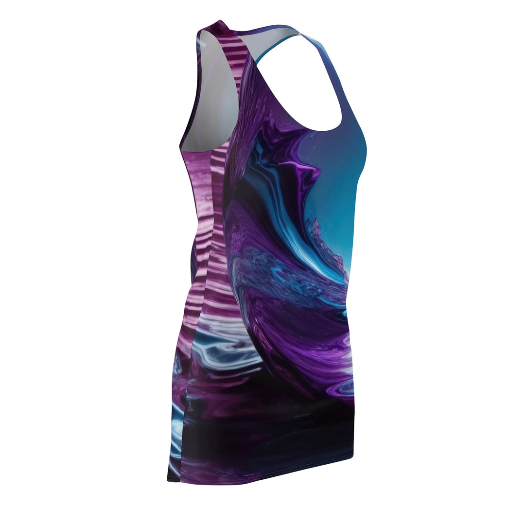 Spherical Amethyst Reflection - Racerback Dress - All Over Prints - g(0D·IO) - XS - -