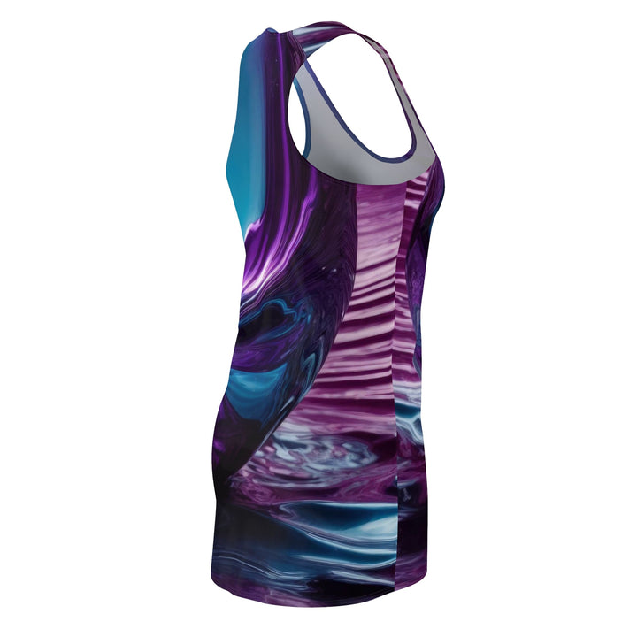 Spherical Amethyst Reflection - Racerback Dress - All Over Prints - g(0D·IO) - XS - -