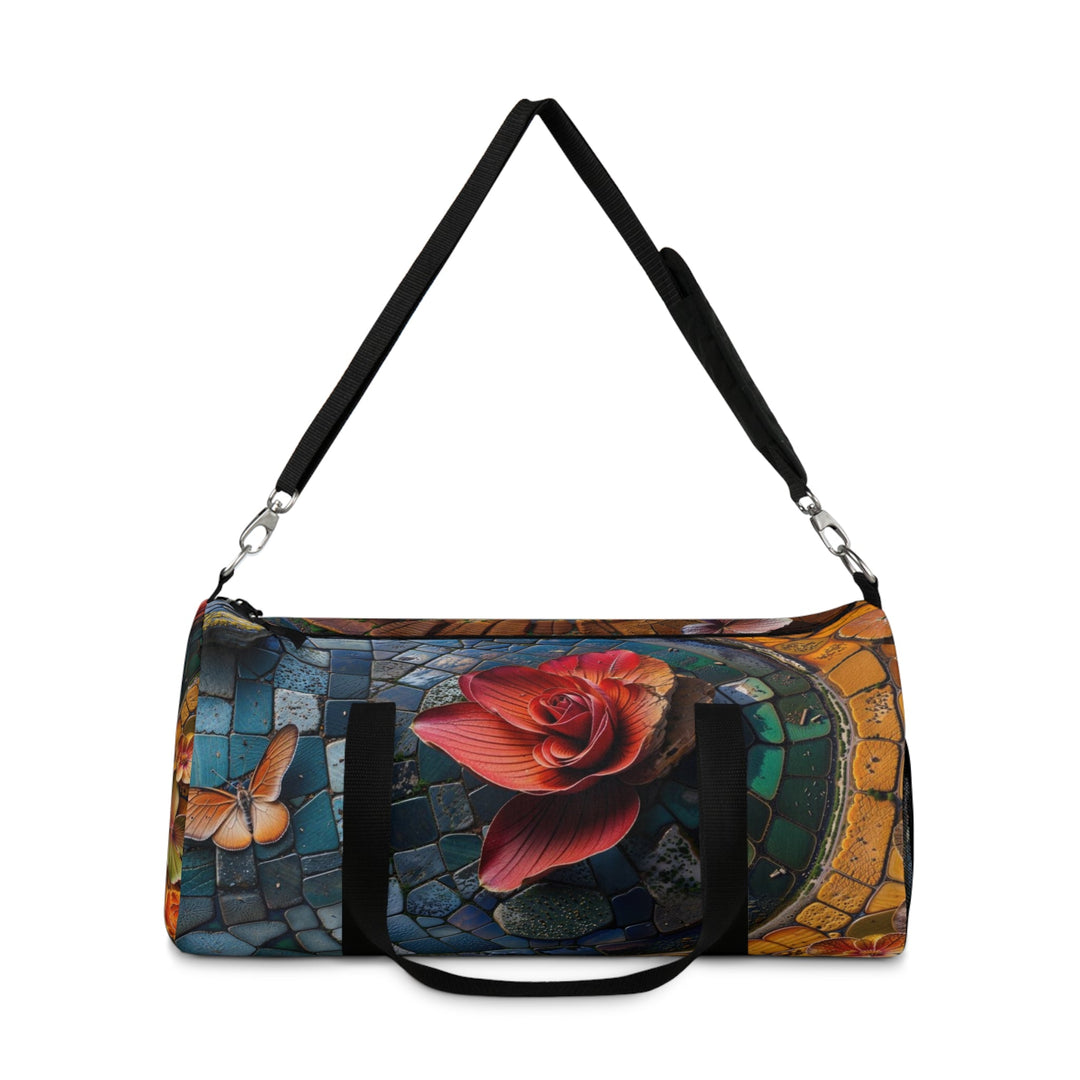 Spiraling Floral Mosaic - Duffle Bag - Bags - g(0D·IO) - Large - -