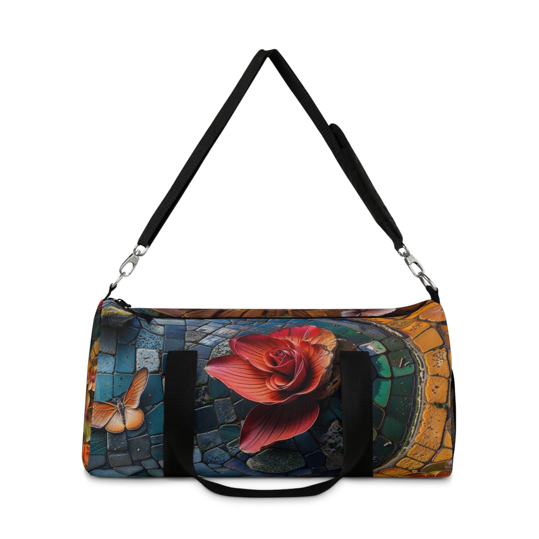 Spiraling Floral Mosaic - Duffle Bag - Bags - g(0D·IO) - Large - -