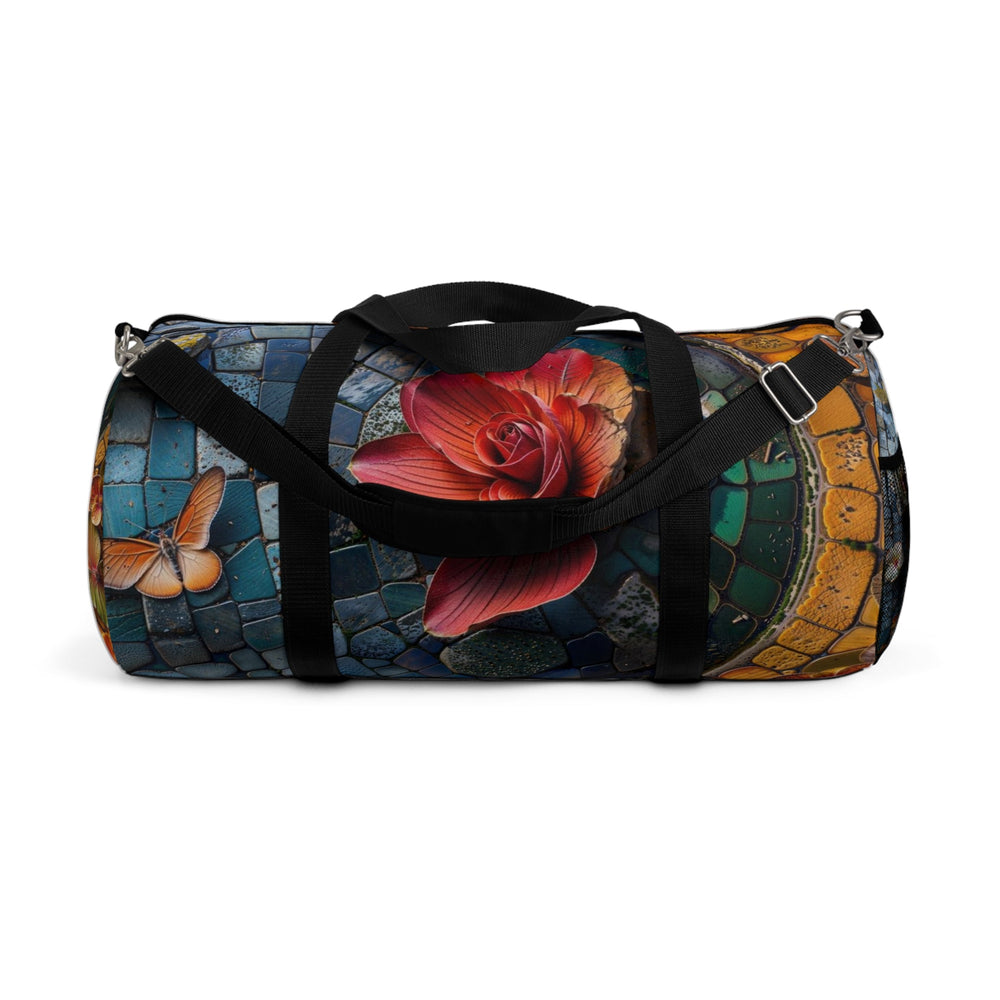 Spiraling Floral Mosaic - Duffle Bag - Bags - g(0D·IO) - Large - -