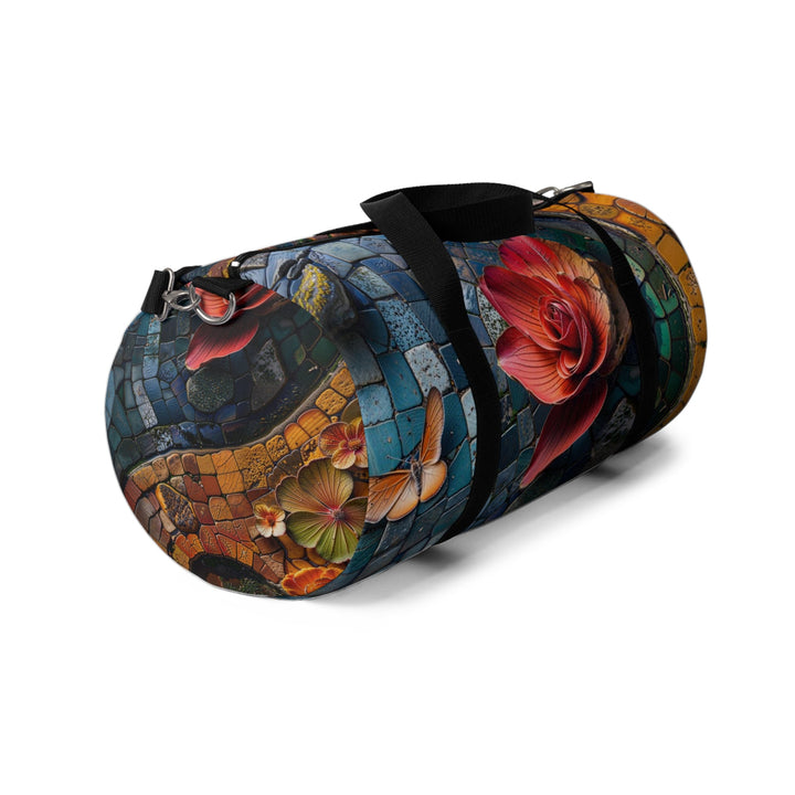 Spiraling Floral Mosaic - Duffle Bag - Bags - g(0D·IO) - Large - -