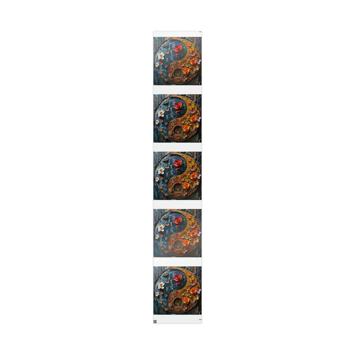 Spiraling Floral Mosaic - Wrapping Paper - Home Decor - g(0D·IO) - 30" x 180" - Glossy -