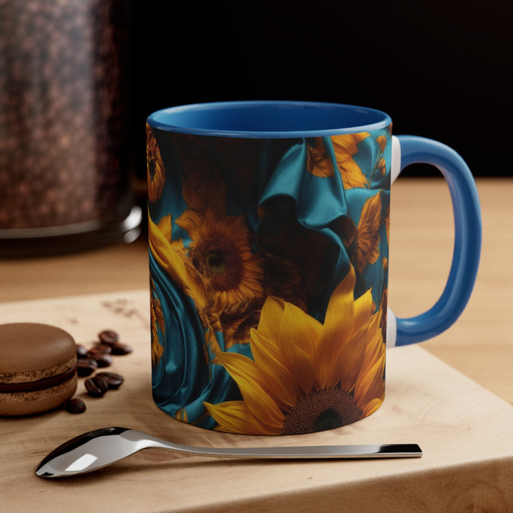 Sunflower Satin Swirl - Accent Coffee Mug - Mug - g(0D·IO) - Pink - 11oz -