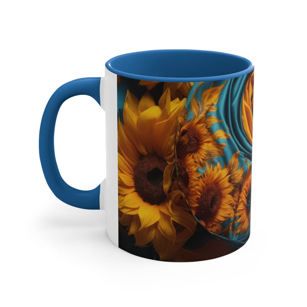 Sunflower Satin Swirl - Accent Coffee Mug - Mug - g(0D·IO) - Pink - 11oz -