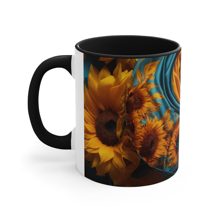 Sunflower Satin Swirl - Accent Coffee Mug - Mug - g(0D·IO) - Pink - 11oz -