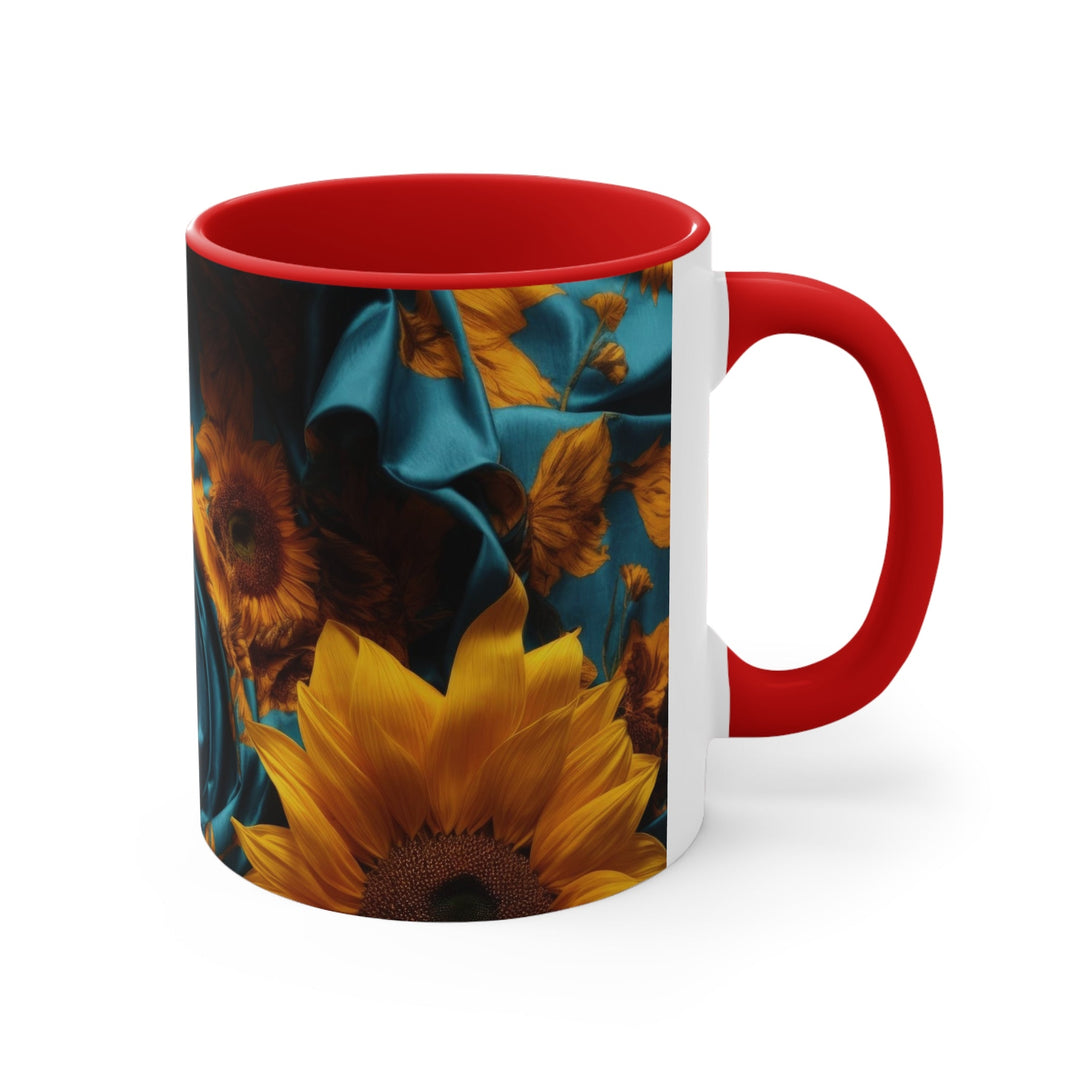 Sunflower Satin Swirl - Accent Coffee Mug - Mug - g(0D·IO) - Pink - 11oz -