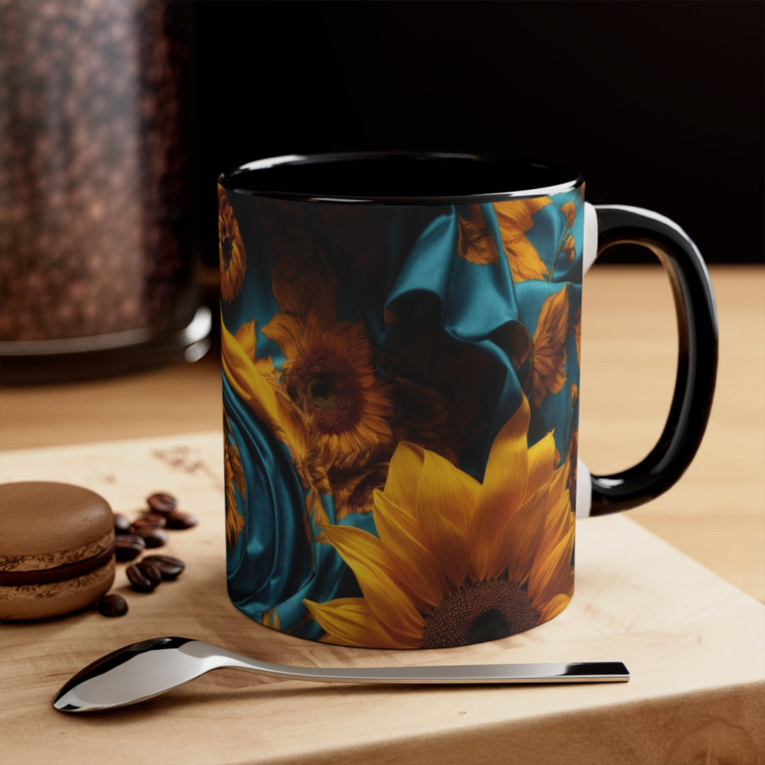 Sunflower Satin Swirl - Accent Coffee Mug - Mug - g(0D·IO) - Pink - 11oz -