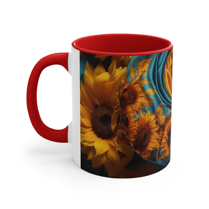 Sunflower Satin Swirl - Accent Coffee Mug - Mug - g(0D·IO) - Pink - 11oz -