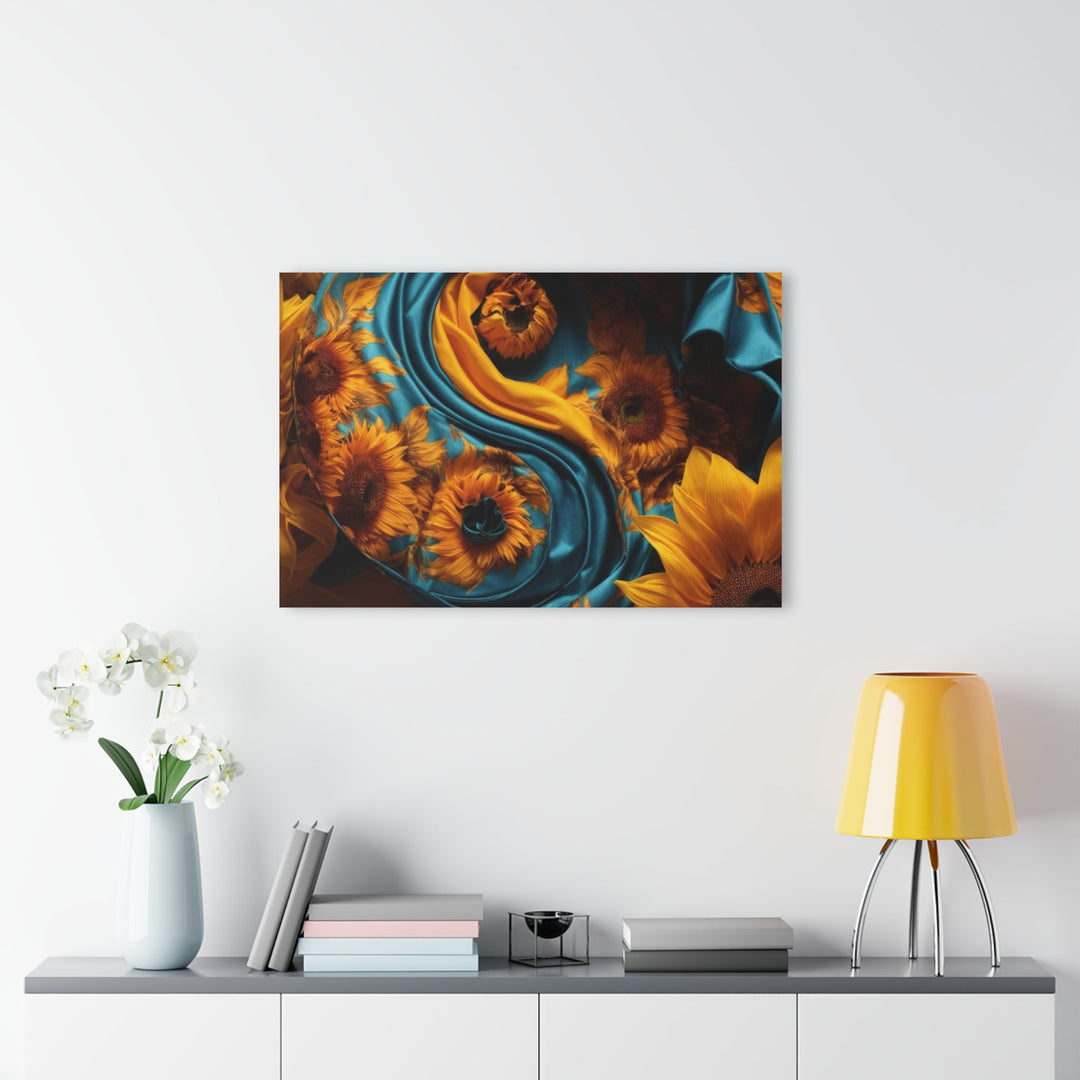 Sunflower Satin Swirl - Acrylic Prints (French Cleat Hanging) - Home Decor - g(0D·IO) - 24" x 36" (Vertical) - 0.25'' -