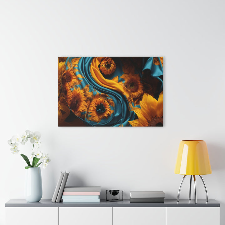 Sunflower Satin Swirl - Acrylic Prints (French Cleat Hanging) - Home Decor - g(0D·IO) - 24" x 36" (Vertical) - 0.25'' -
