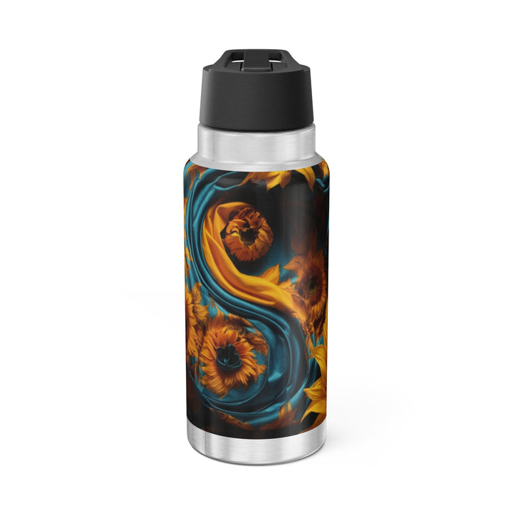 Sunflower Satin Swirl - Gator Tumbler 32oz - Mug - g(0D·IO) - Silver - 32oz -