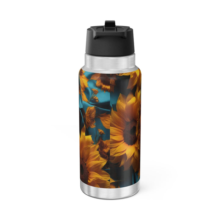 Sunflower Satin Swirl - Gator Tumbler 32oz - Mug - g(0D·IO) - Silver - 32oz -