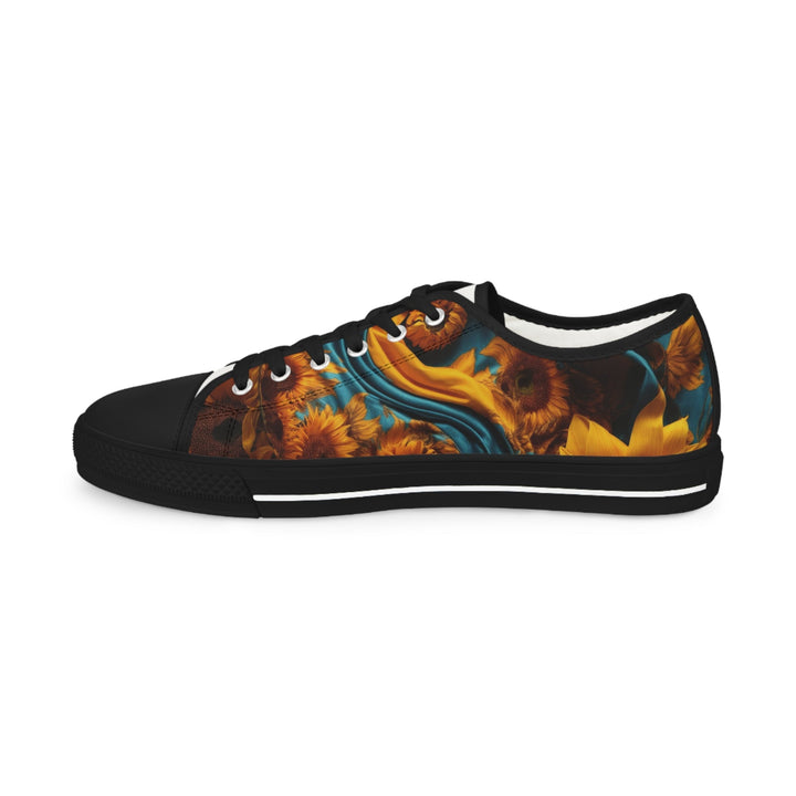 Sunflower Satin Swirl - Men's Lowtop Sneakers - Shoes - g(0D·IO) - US 5 - Black sole -