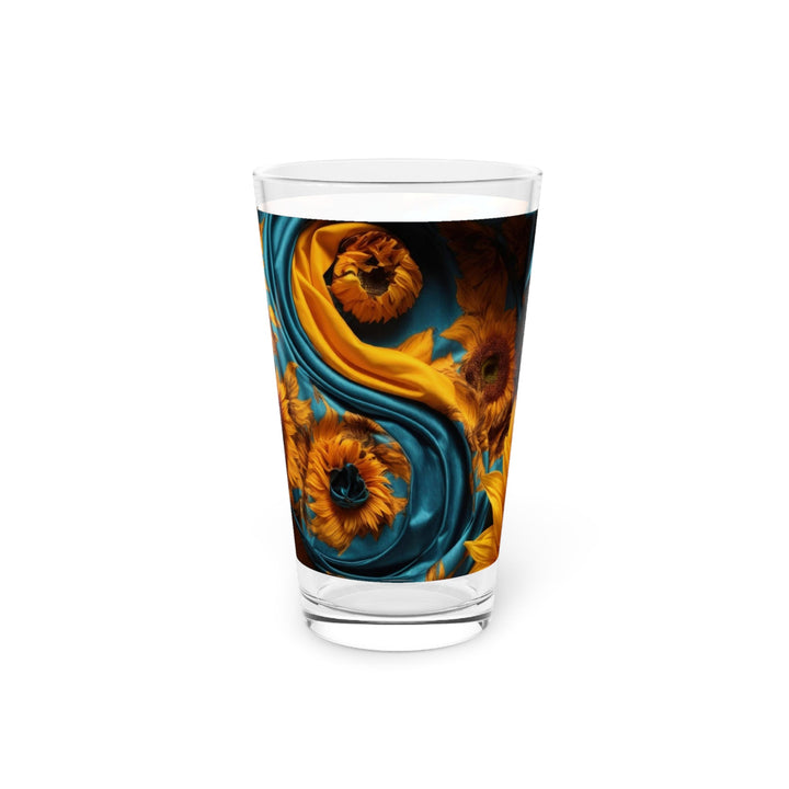 Sunflower Satin Swirl - Pint Glass - Mug - g(0D·IO) - 16oz - -