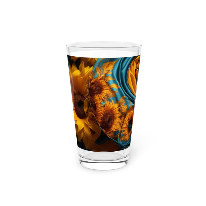 Sunflower Satin Swirl - Pint Glass - Mug - g(0D·IO) - 16oz - -