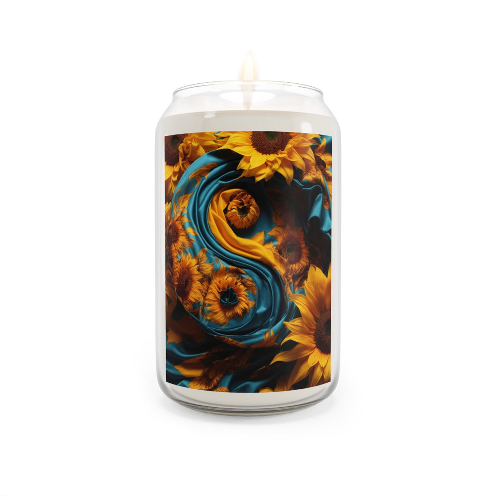 Sunflower Satin Swirl - Scented Candle - Home Decor - g(0D·IO) - Sea Breeze - 13.75oz -