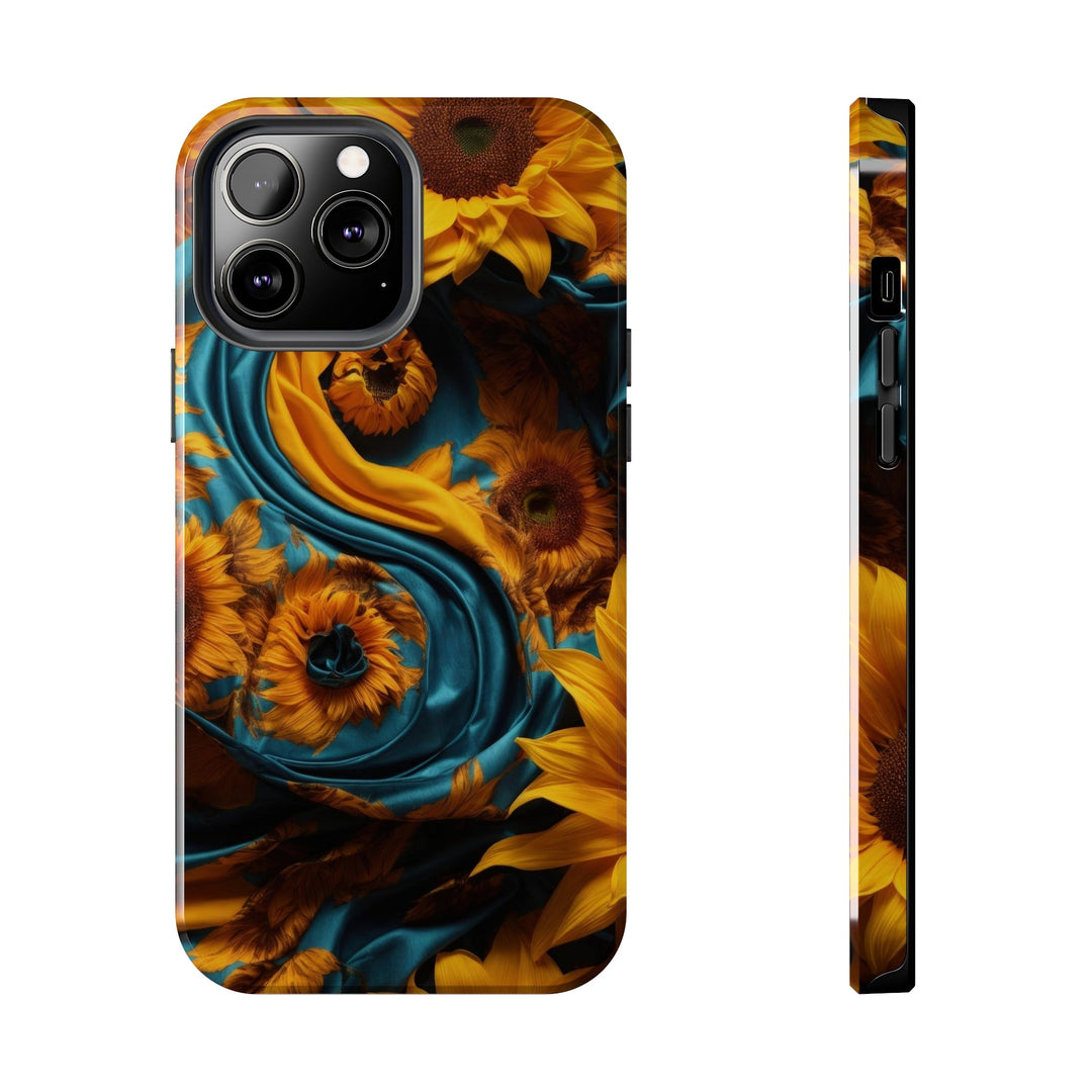 Sunflower Satin Swirl - Tough Phone Case - Phone Case - g(0D·IO) - iPhone 13 Pro Max - -