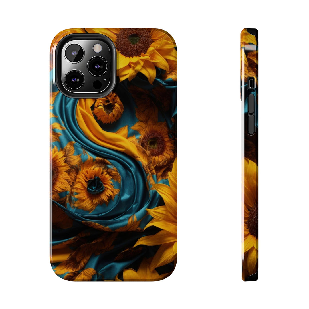 Sunflower Satin Swirl - Tough Phone Case - Phone Case - g(0D·IO) - iPhone 12 Pro Max - -