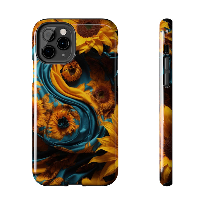 Sunflower Satin Swirl - Tough Phone Case - Phone Case - g(0D·IO) - iPhone 11 Pro - -