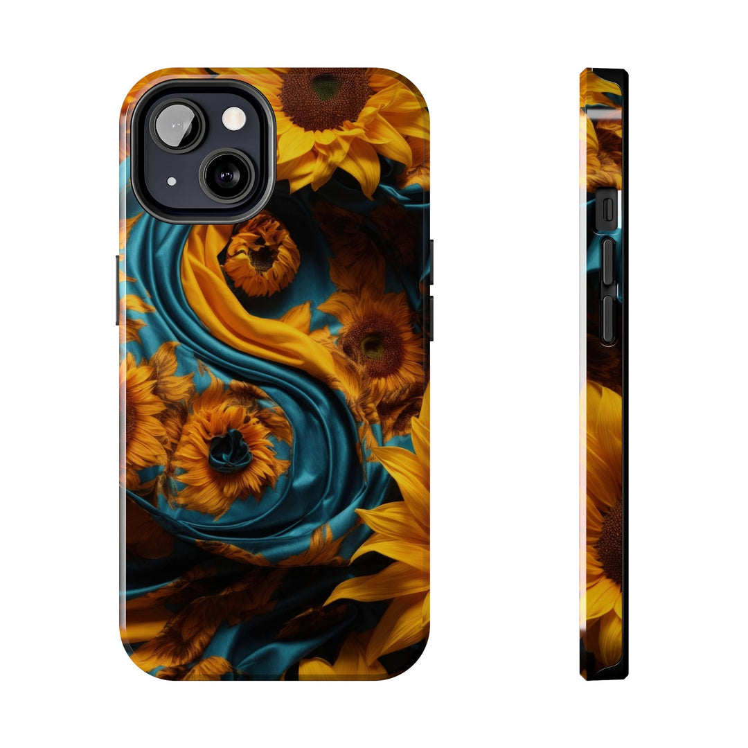 Sunflower Satin Swirl - Tough Phone Case - Phone Case - g(0D·IO) - iPhone 13 - -