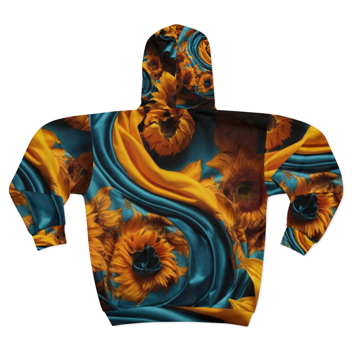 Sunflower Satin Swirl - Unisex Zip Hoodie - All Over Prints - g(0D·IO) - XS - -