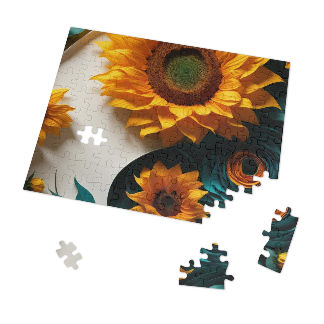 Sunflower Turquoise Elegance - Jigsaw Puzzle (100, 252, 500, 1000 pieces) - Puzzle - g(0D·IO) - 29.25" × 19.75" (1000 pcs) - -