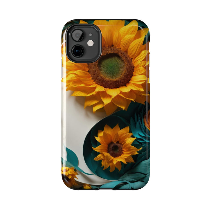 Sunflower Turquoise Elegance - Tough Phone Case - Phone Case - g(0D·IO) - iPhone 14 - -