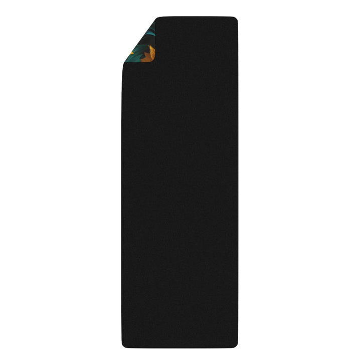 Sunflower Turquoise Elegance - Yoga Mat - Home Decor - g(0D·IO) - 24” x 68” - -