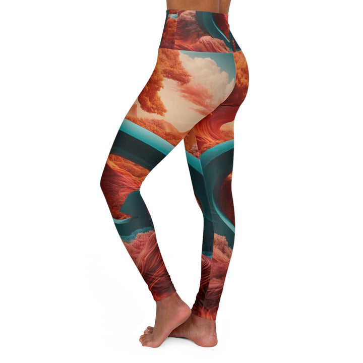 Surreal Autumnal Quest - High Waisted AOP Yoga Leggings - All Over Prints - g(0D·IO) - XS - -