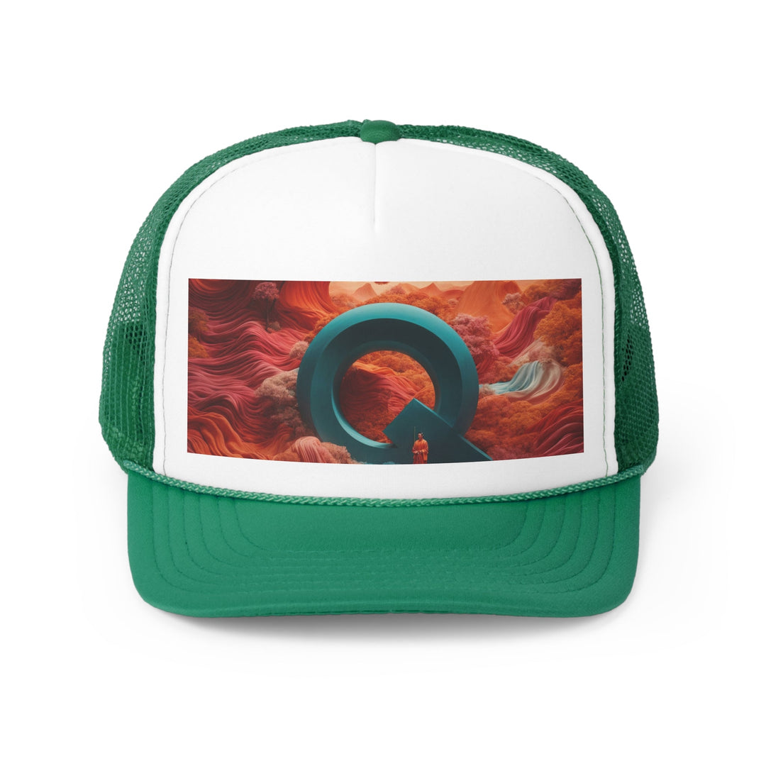 Surreal Autumnal Quest - Trucker Hat - Hats - g(0D·IO) - Green - One size -