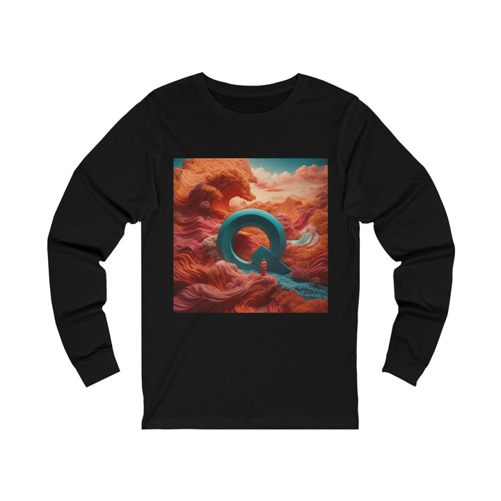 Surreal Autumnal Quest - Unisex Jersey Long Sleeve Tee - Long-sleeve - g(0D·IO) - S - Black -