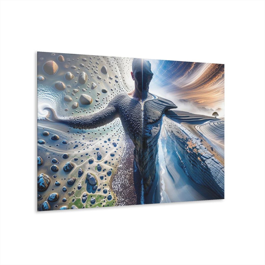 Surreal Cosmic Intersection - Acrylic Prints (French Cleat Hanging) - Home Decor - g(0D·IO) - 36" x 24" (Horizontal) - 0.25'' -