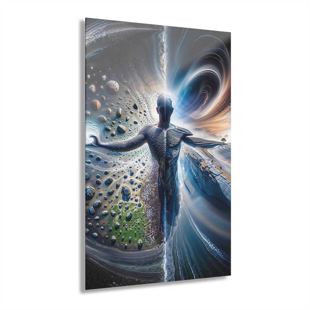 Surreal Cosmic Intersection - Acrylic Prints (French Cleat Hanging) - Home Decor - g(0D·IO) - 24" x 36" (Vertical) - 0.25'' -