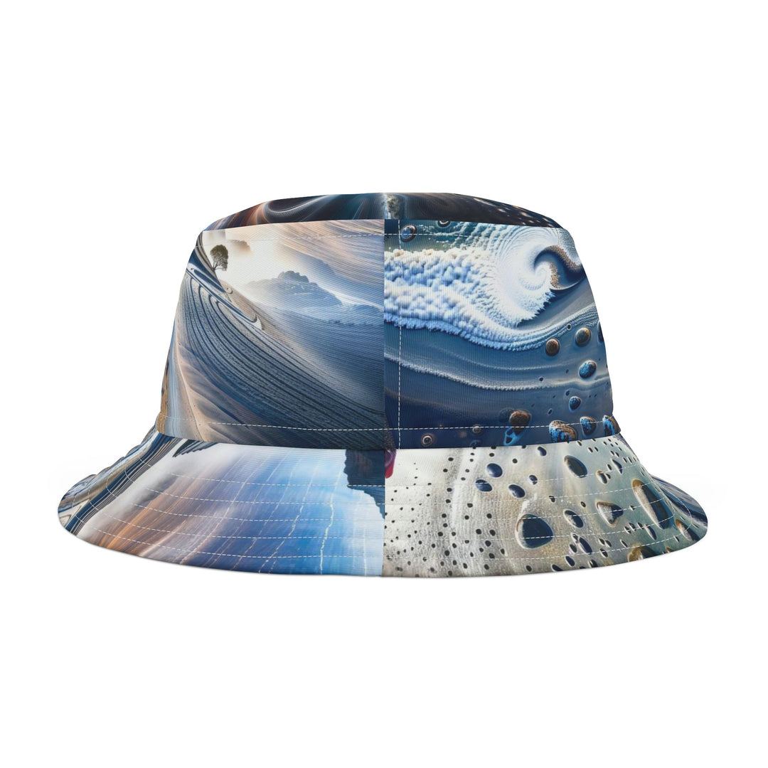 Surreal Cosmic Intersection - Bucket Hat - Hats - g(0D·IO) - Large - White stitching -