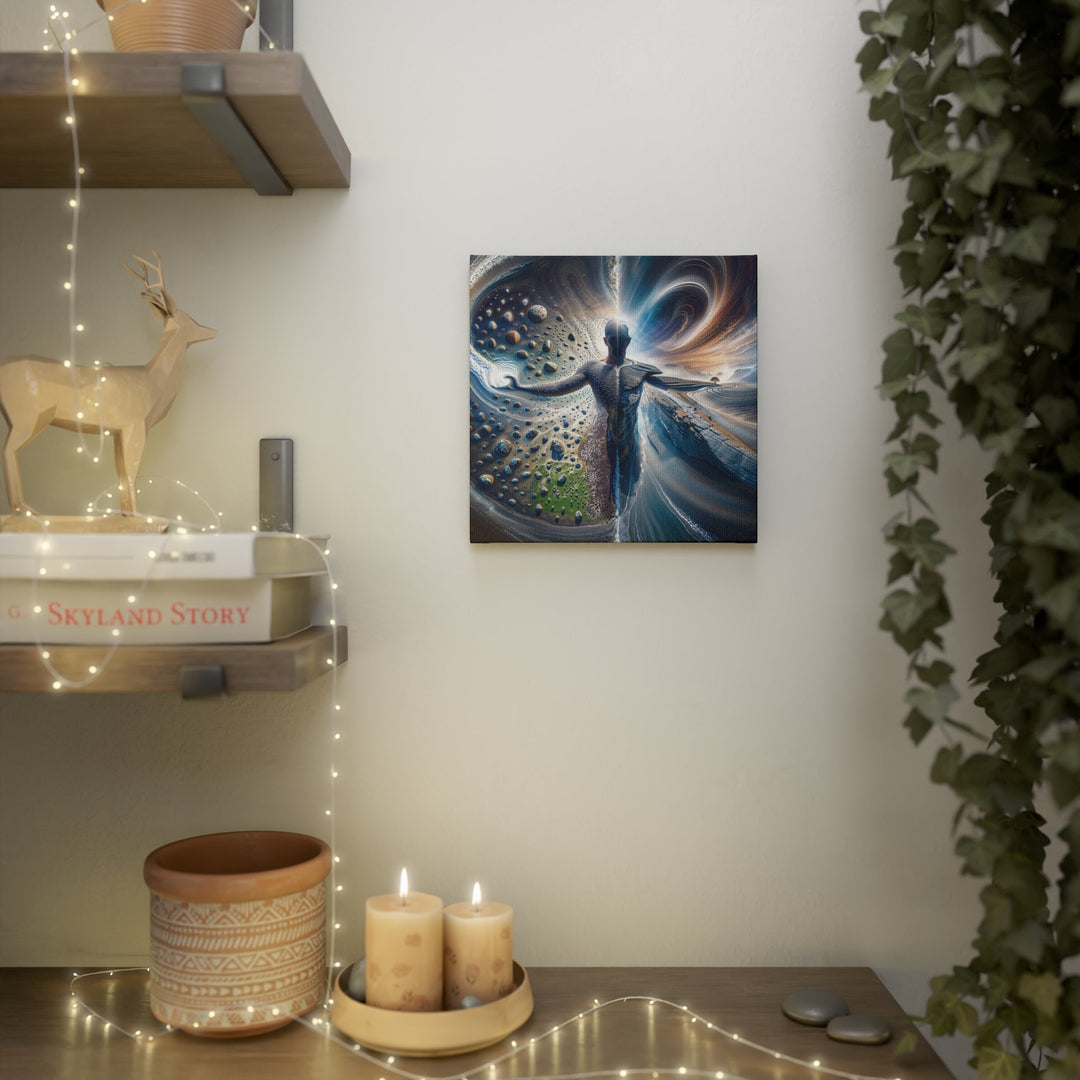 Surreal Cosmic Intersection - Canvas Photo Tile - Canvas - g(0D·IO) - 8" x 8" (Square) - 0.5" -