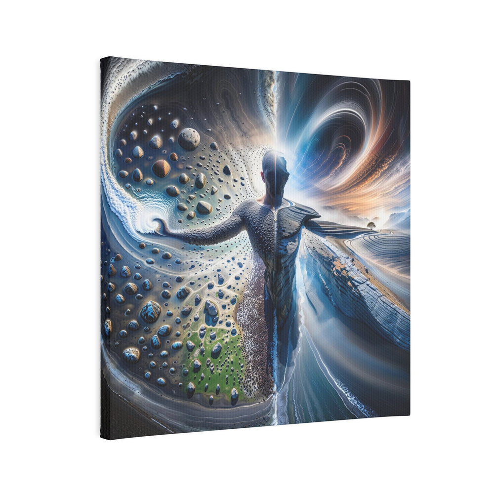 Surreal Cosmic Intersection - Canvas Photo Tile - Canvas - g(0D·IO) - 8" x 8" (Square) - 0.5" -