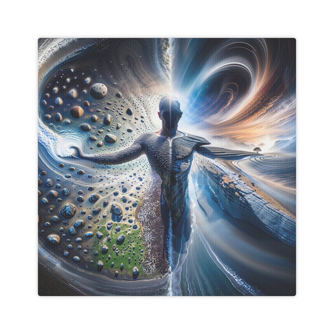 Surreal Cosmic Intersection - Canvas Photo Tile - Canvas - g(0D·IO) - 8" x 8" (Square) - 0.5" -