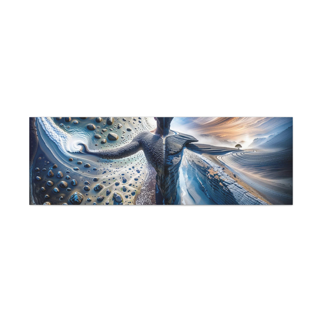 Surreal Cosmic Intersection - Matte Canvas Print 1.25" - Canvas - g(0D·IO) - 60" x 20" (Horizontal) - 1.25" -