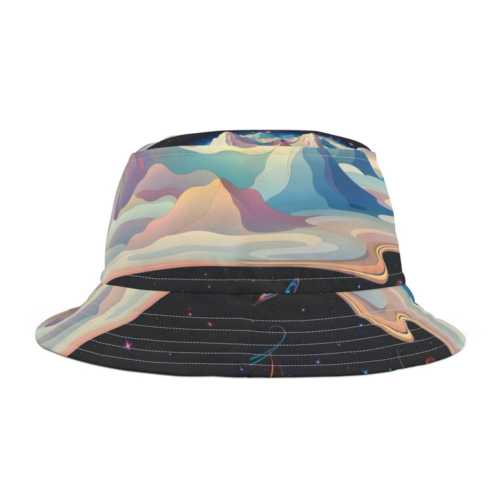 Surreal Cosmic Landscape - Bucket Hat - Hats - g(0D·IO) - Large - White stitching -