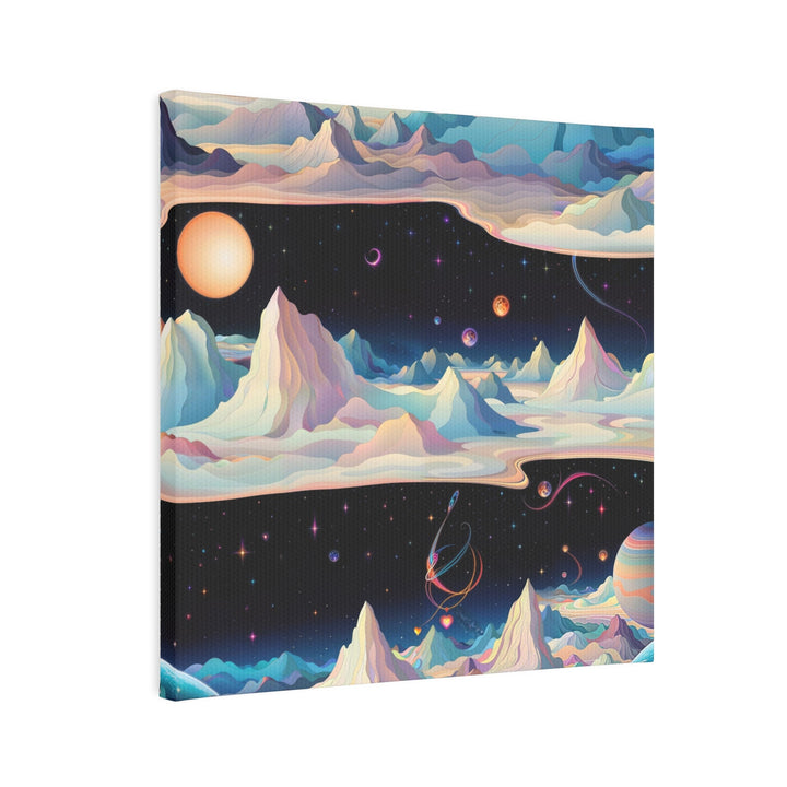 Surreal Cosmic Landscape - Canvas Photo Tile - Canvas - g(0D·IO) - 8" x 8" (Square) - 0.5" -