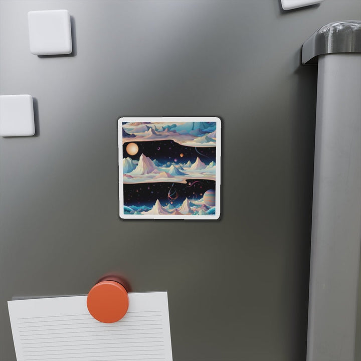 Surreal Cosmic Landscape - Die-cut Magnet - Home Decor - g(0D·IO) - 6 × 6" - Die-Cut - 1 pc