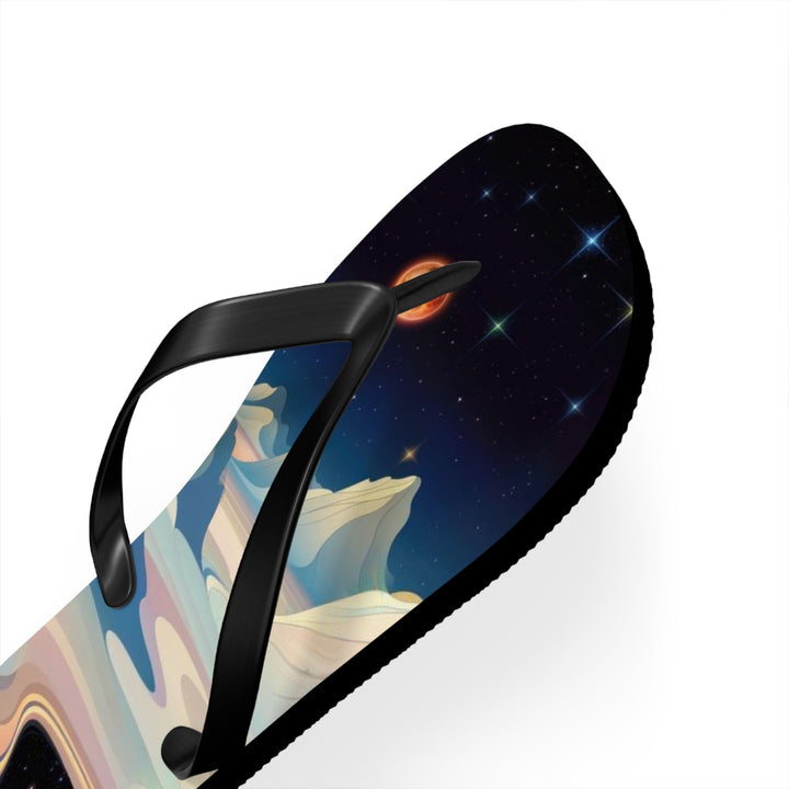 Surreal Cosmic Landscape - Flip Flops - Shoes - g(0D·IO) - XL - Black sole -