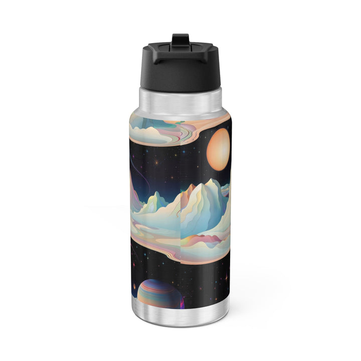 Surreal Cosmic Landscape - Gator Tumbler 32oz - Mug - g(0D·IO) - Silver - 32oz -