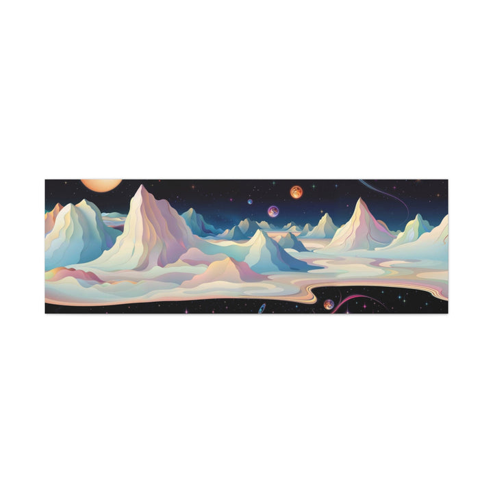 Surreal Cosmic Landscape - Matte Canvas Print 1.25" - Canvas - g(0D·IO) - 60" x 20" (Horizontal) - 1.25" -