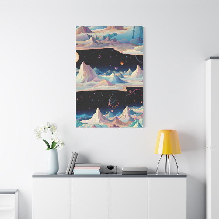 Surreal Cosmic Landscape - Matte Canvas Print 1.25" - Canvas - g(0D·IO) - 36" x 36" - 1.25" -