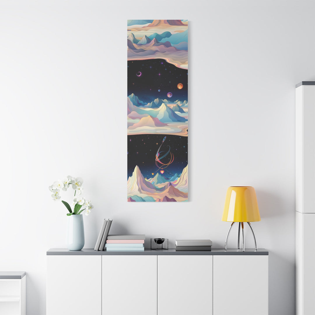 Surreal Cosmic Landscape - Matte Canvas Print 1.25" - Canvas - g(0D·IO) - 36" x 36" - 1.25" -