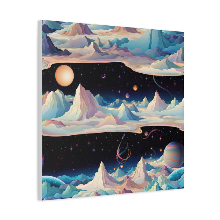 Surreal Cosmic Landscape - Matte Canvas Print 1.25" - Canvas - g(0D·IO) - 36" x 36" - 1.25" -