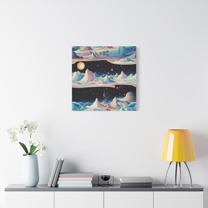 Surreal Cosmic Landscape - Matte Canvas Print 1.25" - Canvas - g(0D·IO) - 36" x 36" - 1.25" -