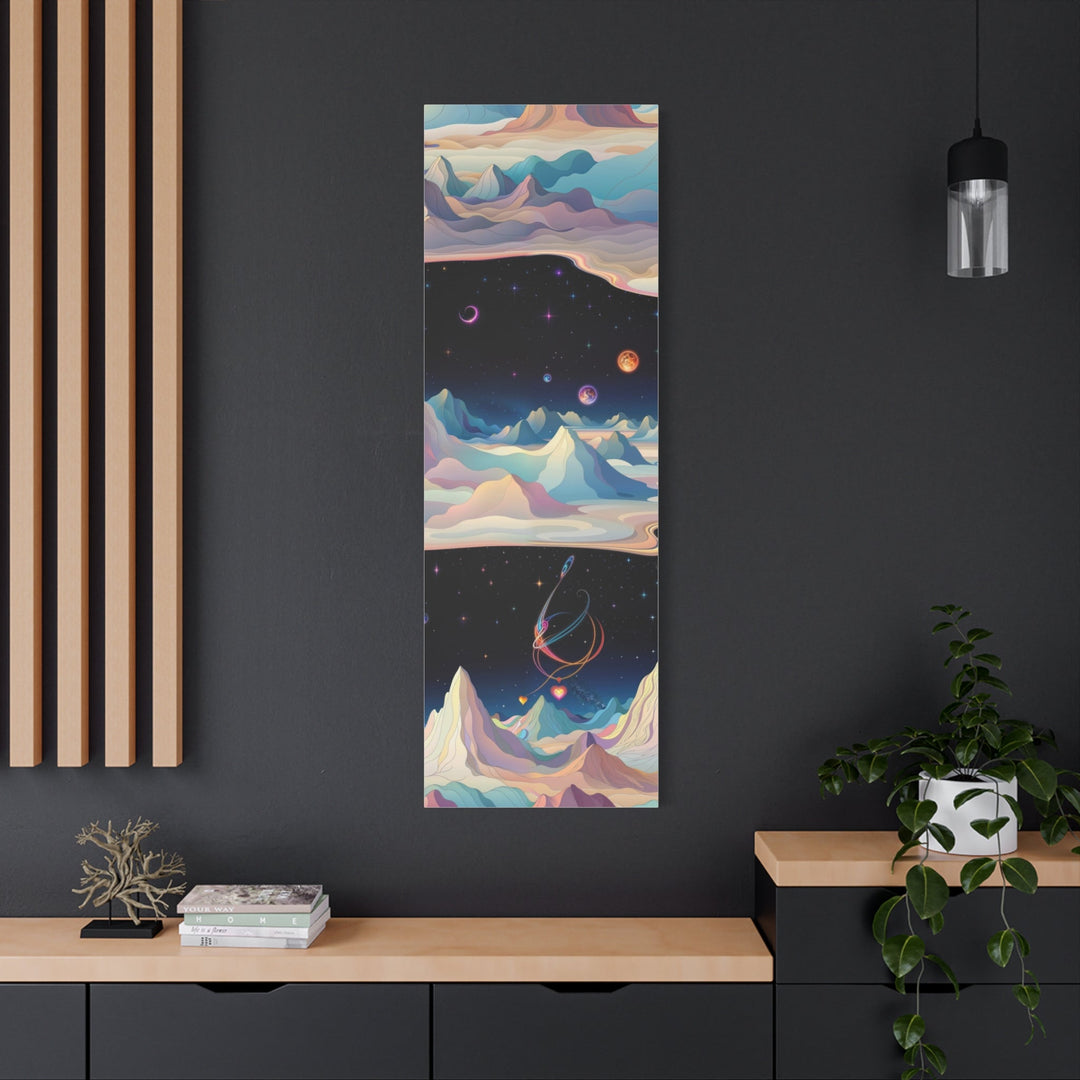 Surreal Cosmic Landscape - Matte Canvas Print 1.25" - Canvas - g(0D·IO) - 36" x 36" - 1.25" -